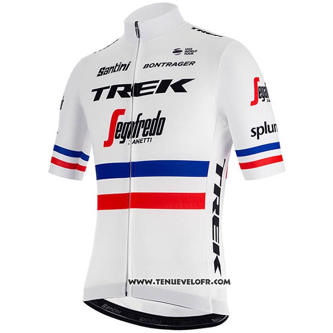 2018 Maillot Ciclismo Trek Segafredo Champion France Manches Courtes et Cuissard